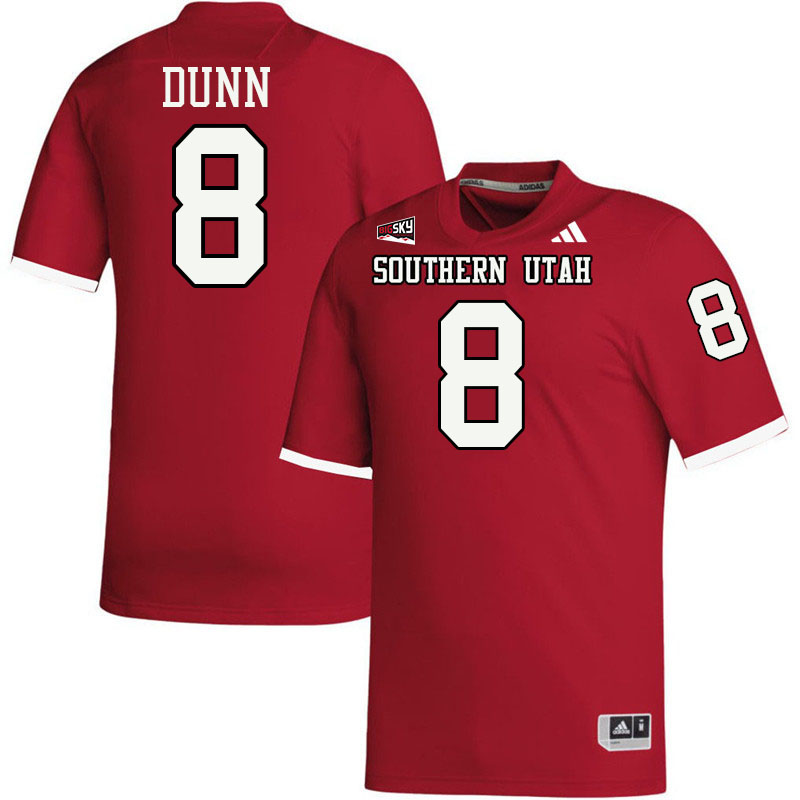 Southern Utah Thunderbirds #8 Josh Dunn College Football Jerseys,Uniforms Stitched-Red